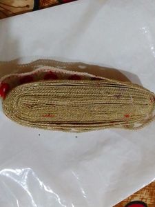 Red &amp; Gold Decorative Lace