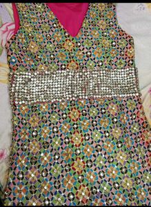 Stylish Heavy Kadai-Stone Work Tunic