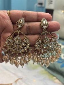 Stunning Gold Chandelier Earrings