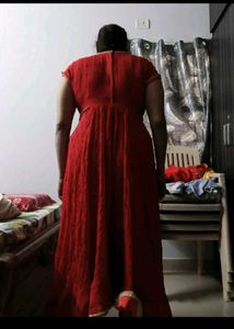 Elegant Red Anarkali Gown just 4 reference Iweared