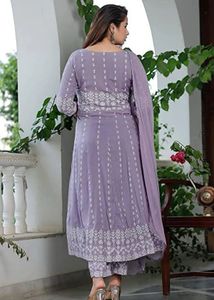 Lavender Kurta Set with Dupatta