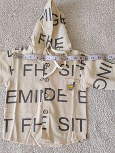 Stylish Hooded Letter Print Shirt