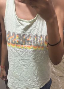 Light Green Criss-Cross Back Tank Top activewear