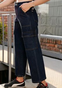Street 9 Women Blue Wide Leg High Rise Pure Jeans
