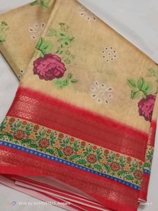 Beautiful Floral Print Saree