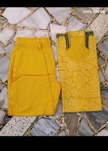 18. Yellow Kurta Set with Pants @ 399