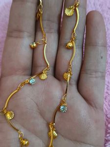 Delicate Gold Chain Necklace with Charms