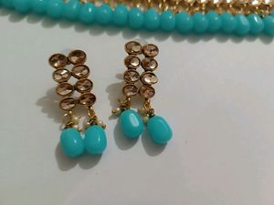 Choker Sky Blue Set