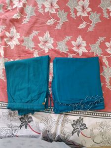 Blue Leggings And Dupatta
