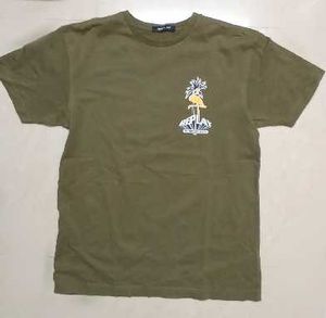 Olive Green Flamingo Graphic T-Shirt