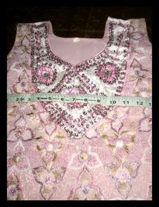 Embroidered Pink Salwar Kameez Suit