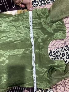 Stitched Golden Thread Organza Palazzo Set
