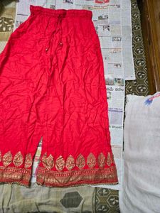 Plazzo pant with gold print