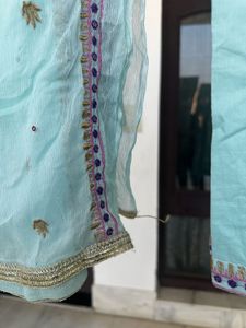 Light Blue Printed Kurta Set