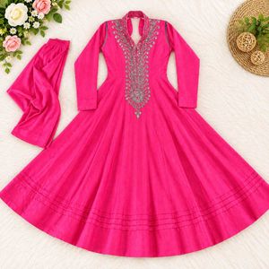 Elegant Pink Anarkali Kurta Set new offers price