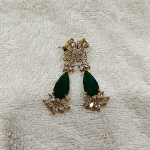 CZ stone  long earing