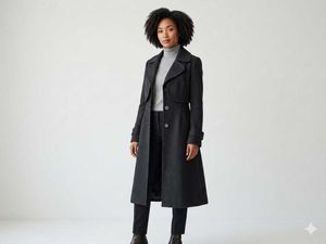 Women's long dress coat