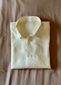 Light Yellow Linen Shirt