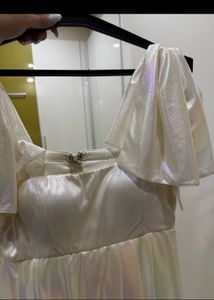 Sparkling White Mini Dress