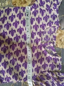 Purple Patterned Fit &amp; Flare Dress