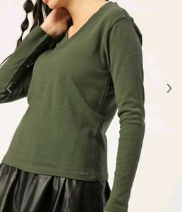 Dressberry Olive Green Pullover