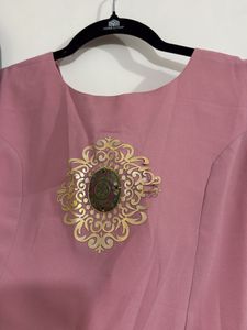Elegant 3 piece Teal and Pink Ethnic Outfit