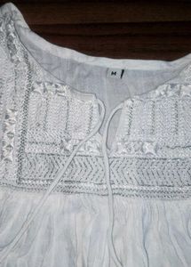 White cotton kurti / top🤍