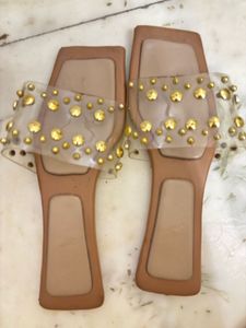 Embellished Slide Sandals