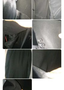 Sleek Black Blazer with Satin Lining