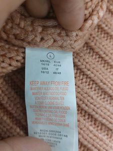 Pink Knit Cropped Sweater Jumper