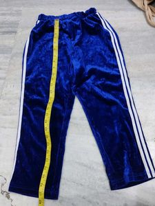 Blue Velvet Track Pants