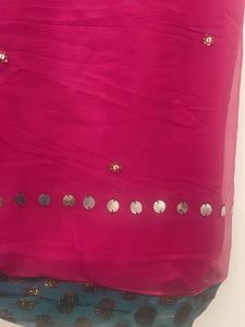Phalsa coloured saree. brand new
