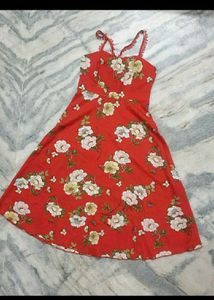 🍂🍁Red Floral Sundress