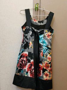 Branded Floral Print Dress