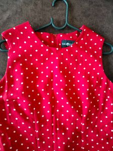 Sag Harbor petite Size 12 Polka Dot Womens Dress