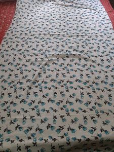 Elegant Floral Print Cotton Fabric