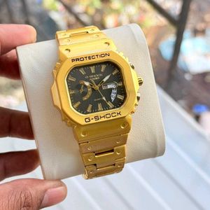G-Shock Watch - Rose Gold &amp; Green