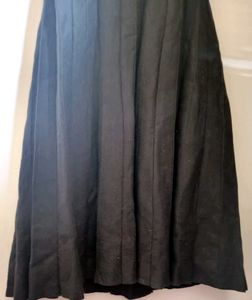 Woolen long skirt