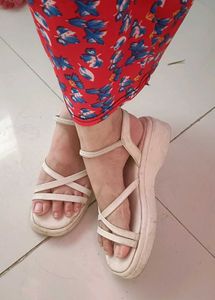 Stylish White Strappy Sandals