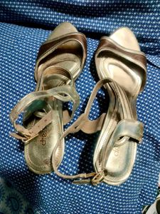Gold Strappy Heels