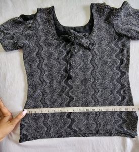 Party Wear Black Top