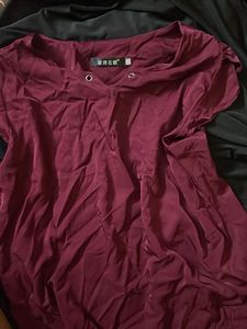 Elegant Maroon Blouse