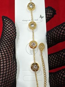 Gold Tone Crystal Bracelet