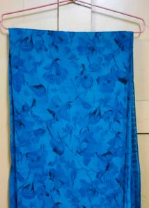 Vibrant Blue Floral Sarees (set of 3)