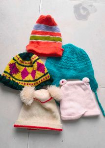 Bundle of 5 Knit Beanies