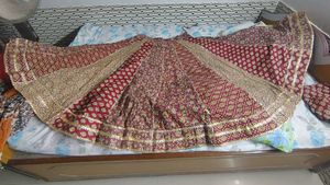 Maroon &amp; Beige khadi Navratri Choli Set