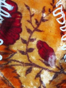 Floral Print Pillow cover with Tassel Border
