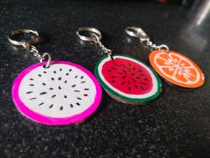 Funky Fruit Keychains