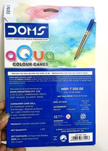 Price Drop DOMS AQUA COLOR CAKES 24 SHADES