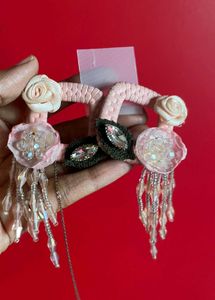 Earings and Silver Neck Choker